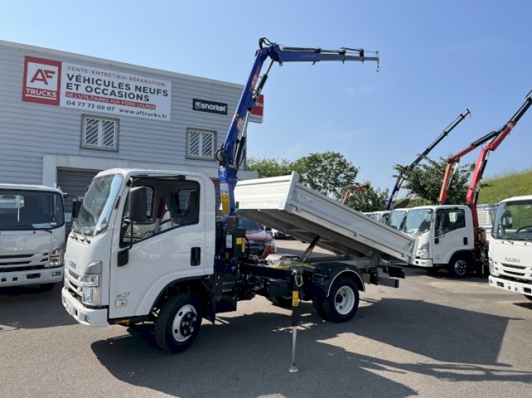 ISUZU M27 3.0L 150CH BVM BENNE ALU 3200 + GRUE PM3923