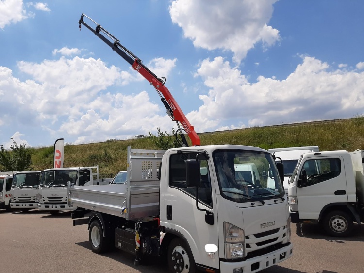 ISUZU M21 T 1.9L 120CH BVM BENNE ALU 2600+ GRUE F30M23 + ALLONGE