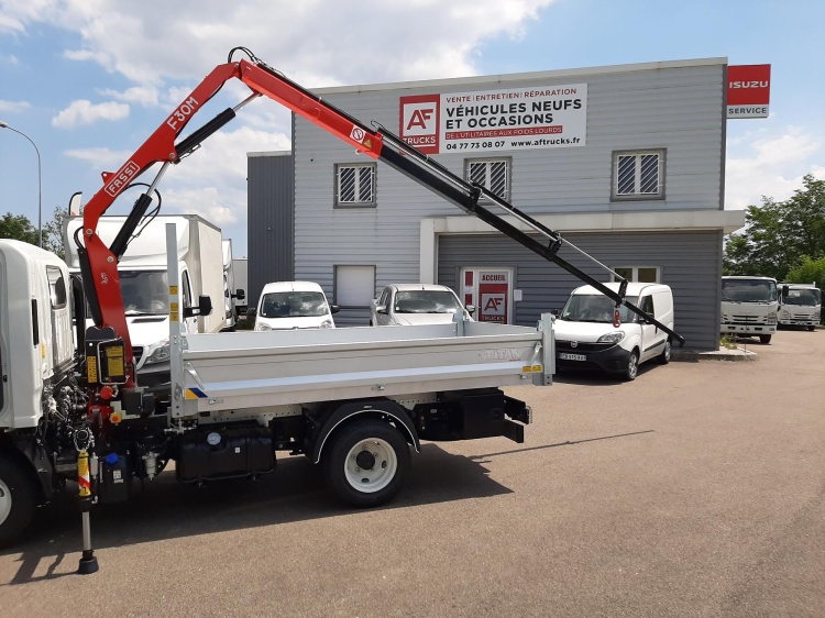 ISUZU M21 T 1.9L 120CH BVM BENNE ALU 2600+ GRUE F30M23 + ALLONGE