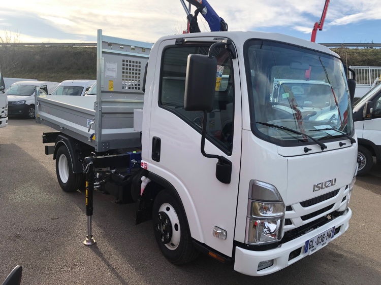 ISUZU M21 TT 1.9L 120CH BVM BENNE ALUMINIUM + GRUE PM3923 P