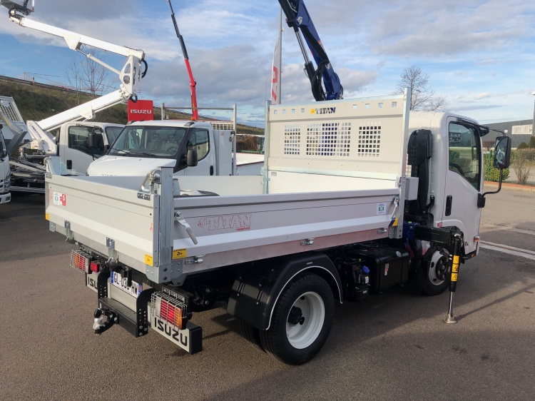 ISUZU M21 TT 1.9L 120CH BVM BENNE ALUMINIUM + GRUE PM3923 P