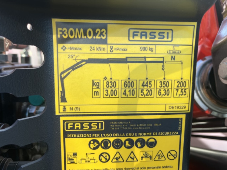 ISUZU M27 GEN 2 3.0L 150CH BVM BENNE ALU + GRUE FASSI F30 + RADIOCOMMANDE + ALLONGE